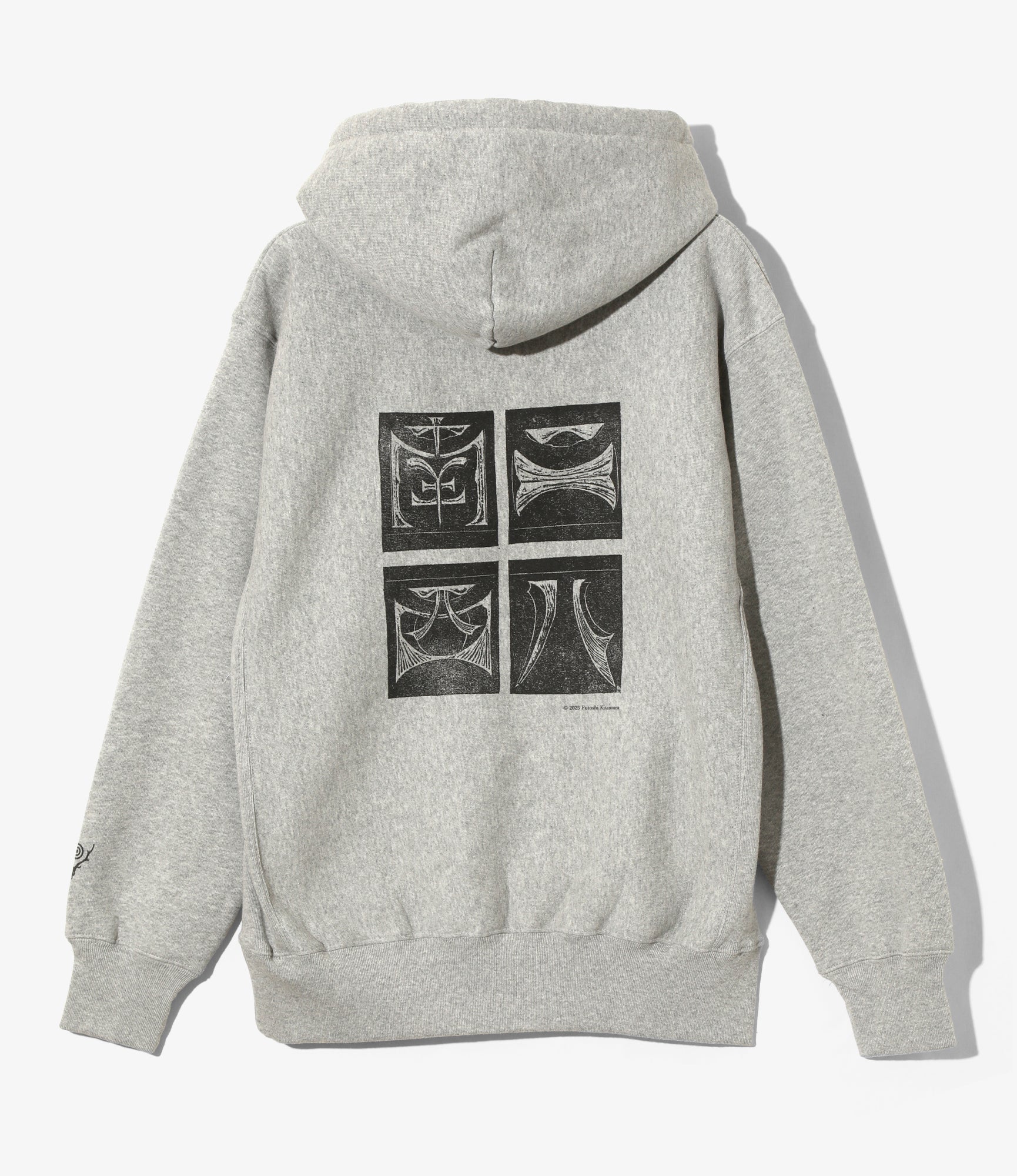 Sweat Parka – Heather Grey 'Trouts' Print - Image 4