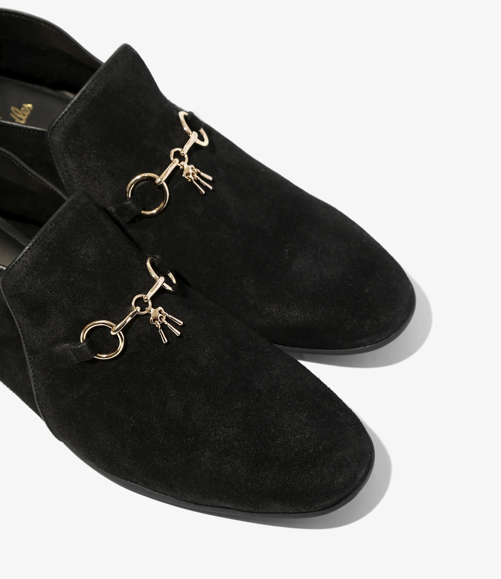 Tassel Bit Slip-On Chukka Boot – Black Rough Out - Image 4