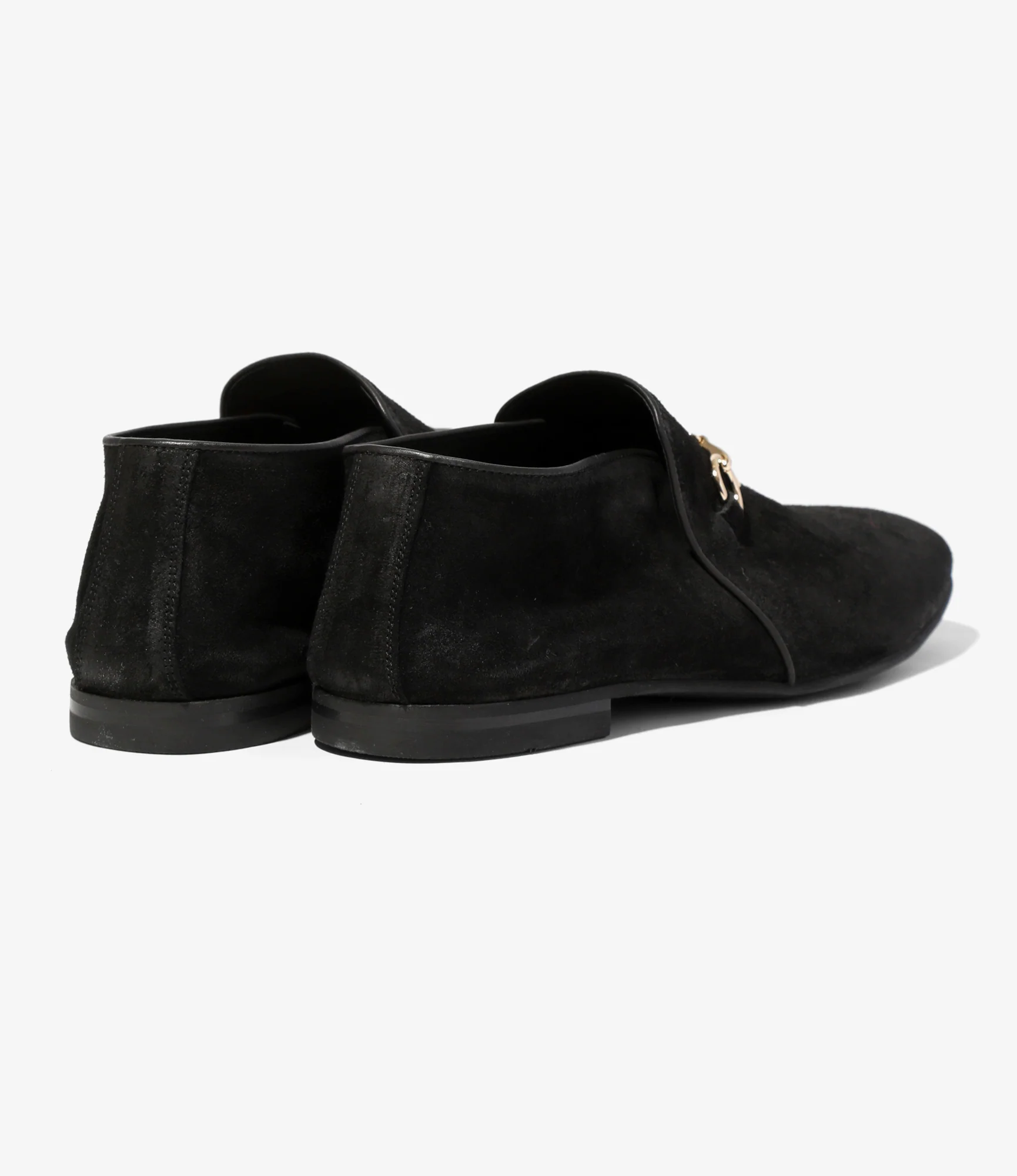 Tassel Bit Slip-On Chukka Boot – Black Rough Out - Image 6