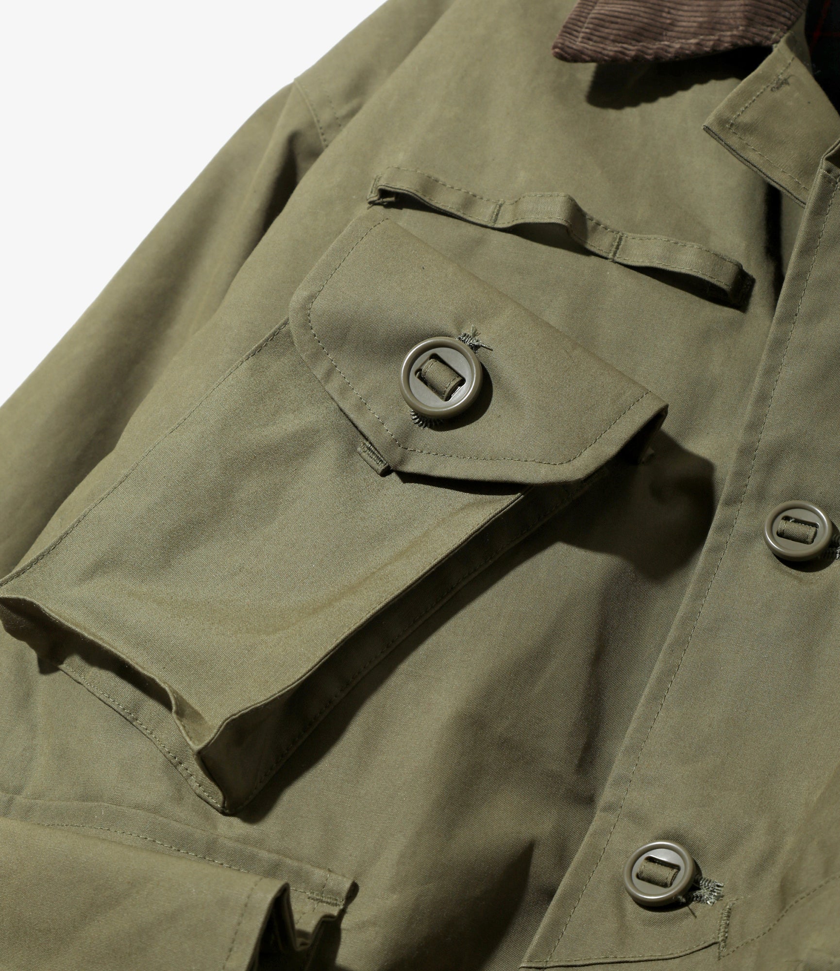 Tenkara Shirt Jacket – Olive Waxed Cotton - Image 3
