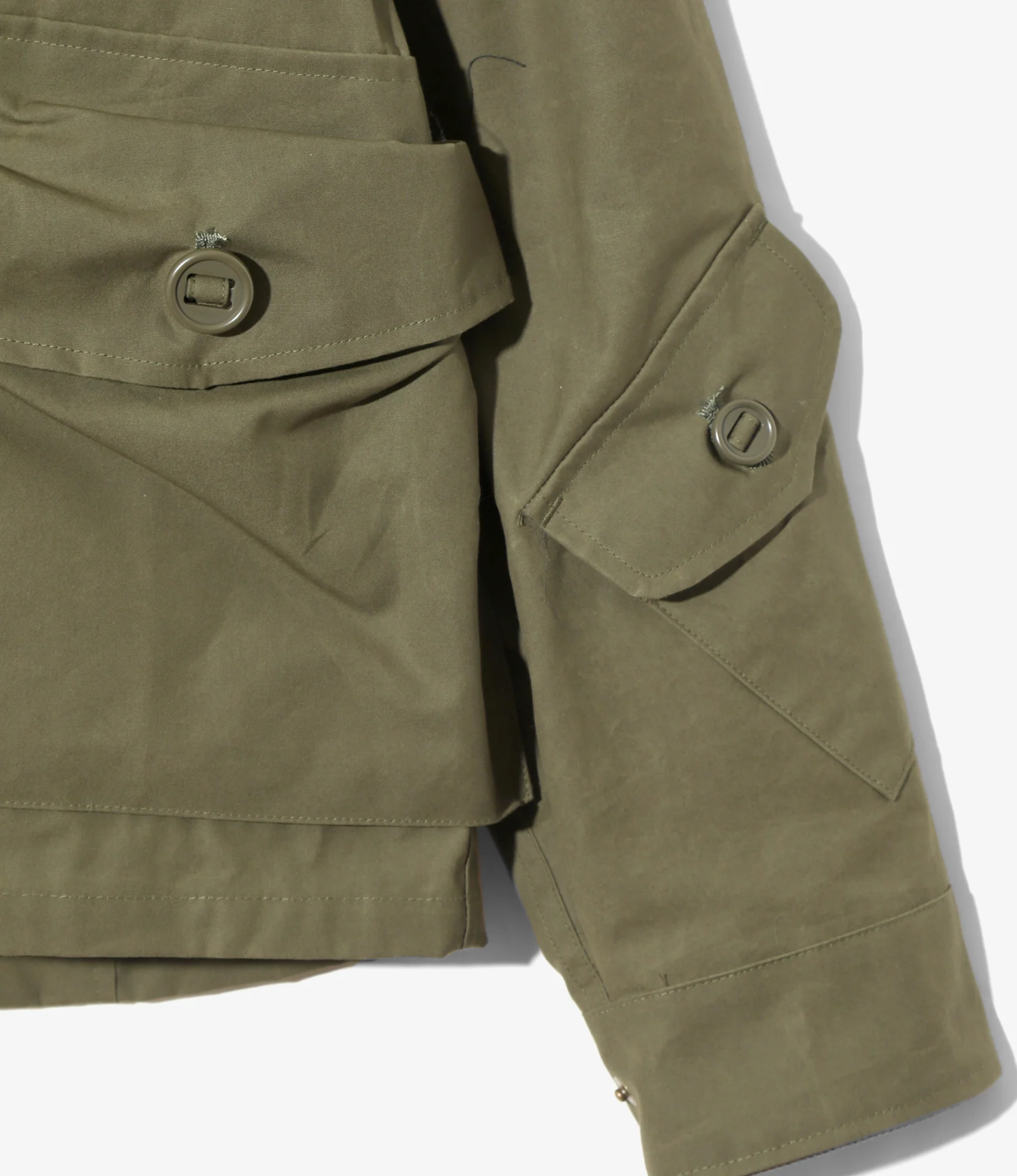 Tenkara Shirt Jacket – Olive Waxed Cotton - Image 4