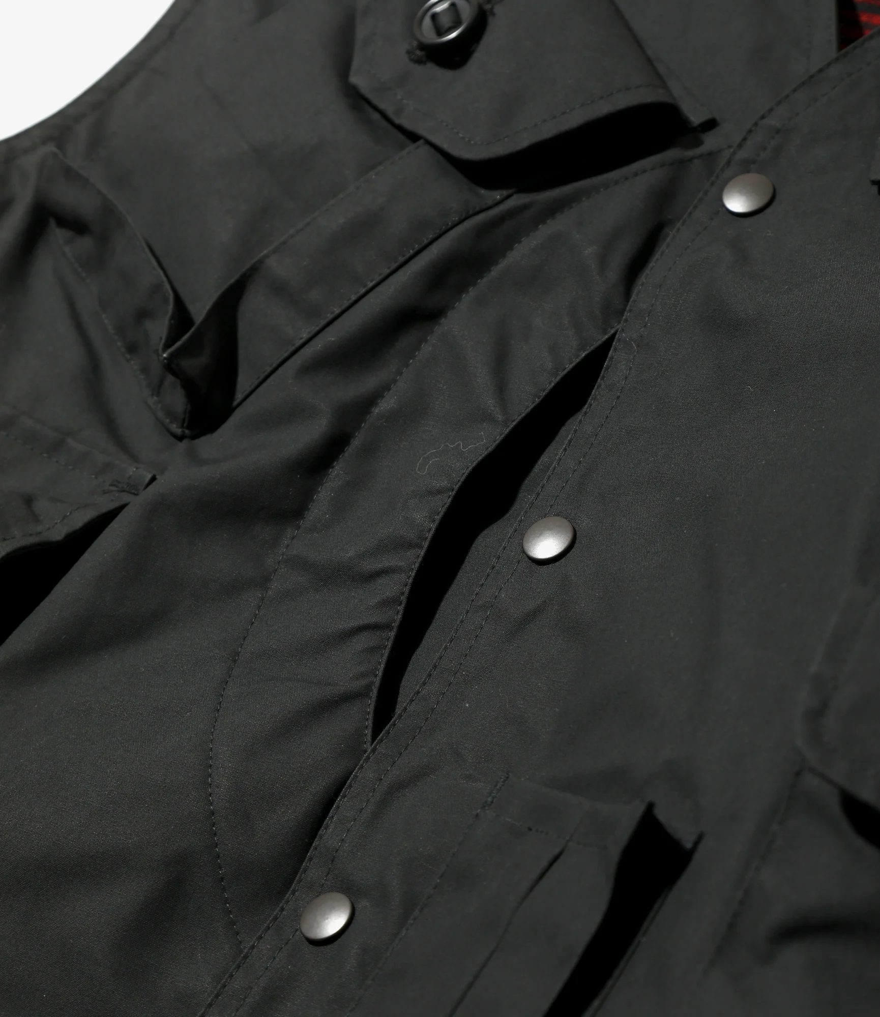 Tenkara Vest – Black Waxed Cotton - Image 3