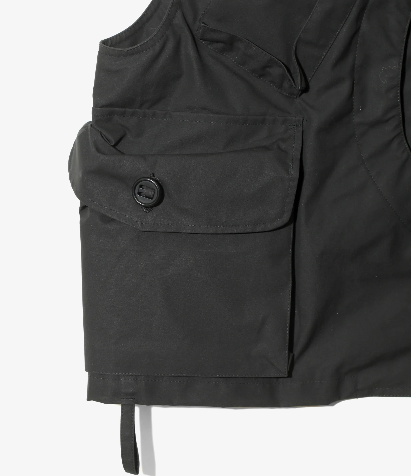 Tenkara Vest – Black Waxed Cotton - Image 4