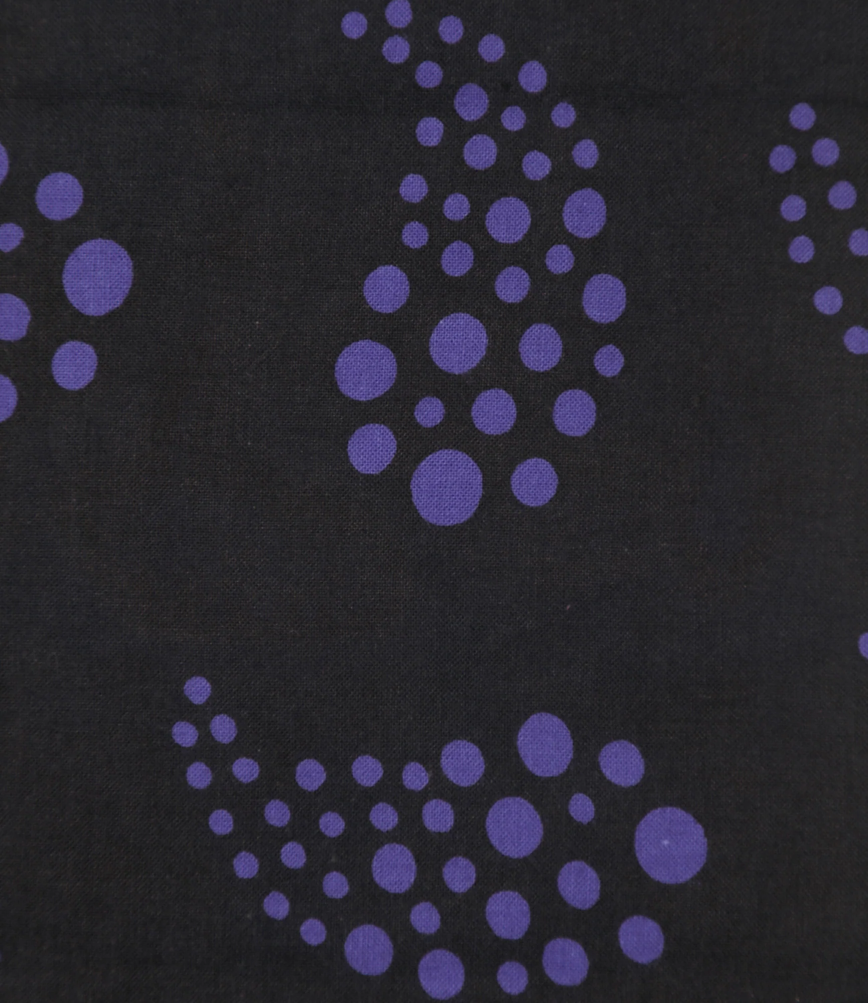 Tenugui Bandana – Black Paisley Print - Image 2