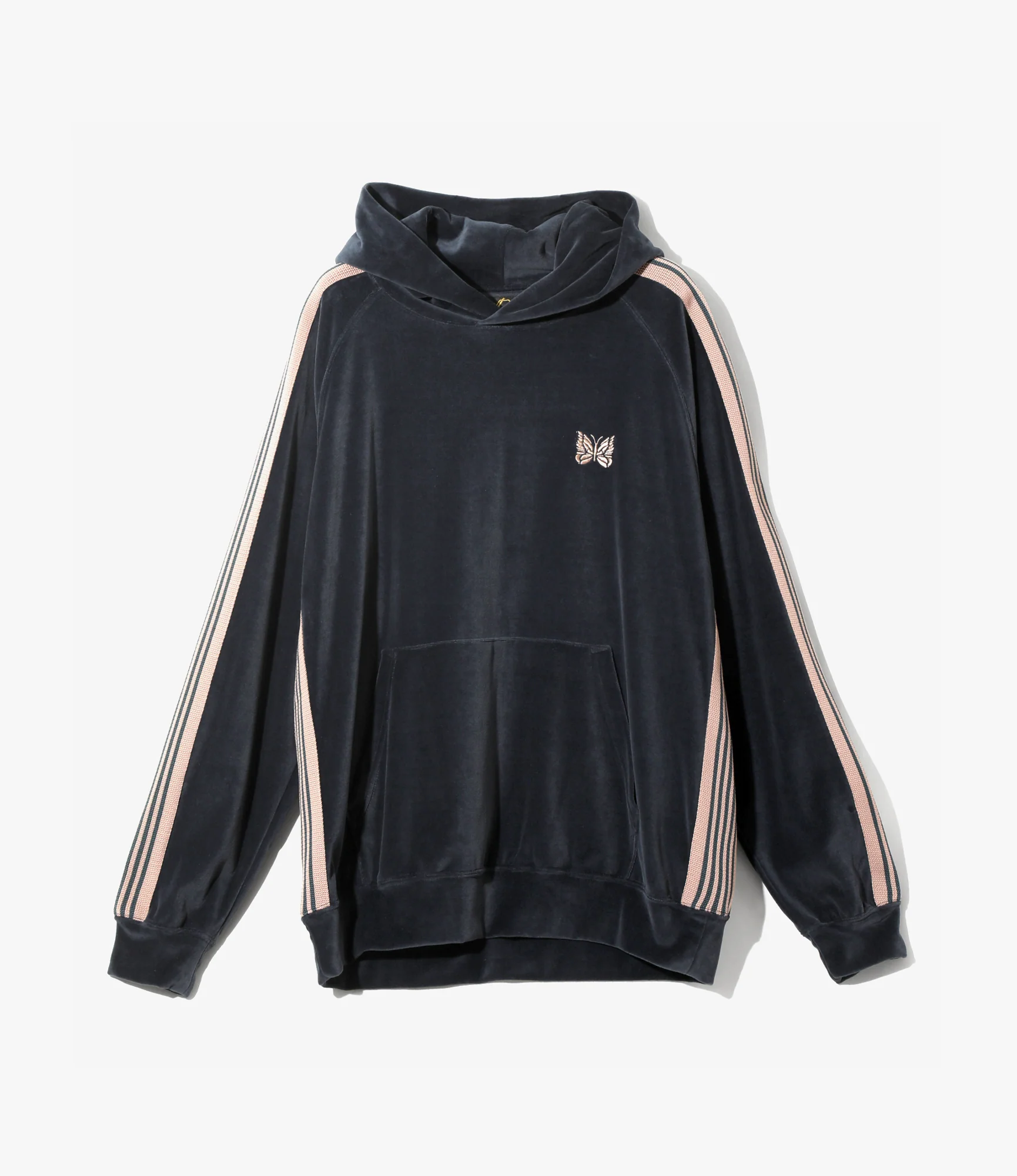 Track Hoodie – Steel Blue Velour