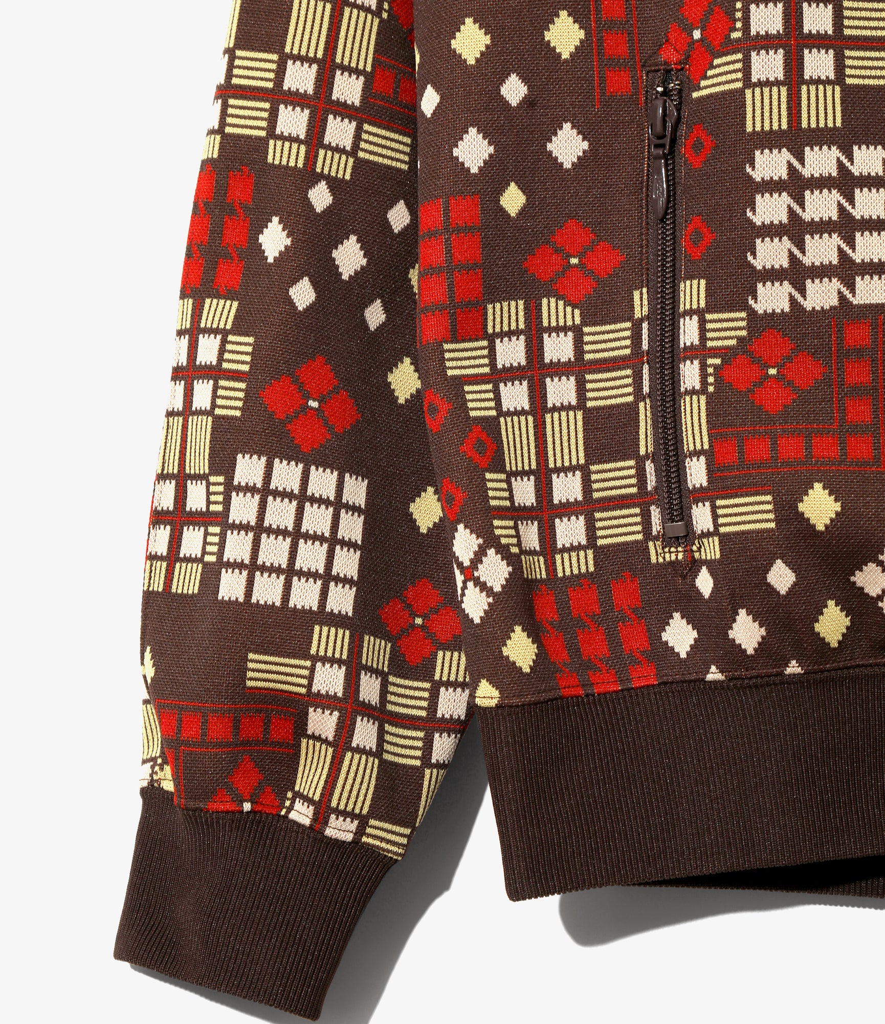 Track Jacket – Brown Jacquard - Image 4