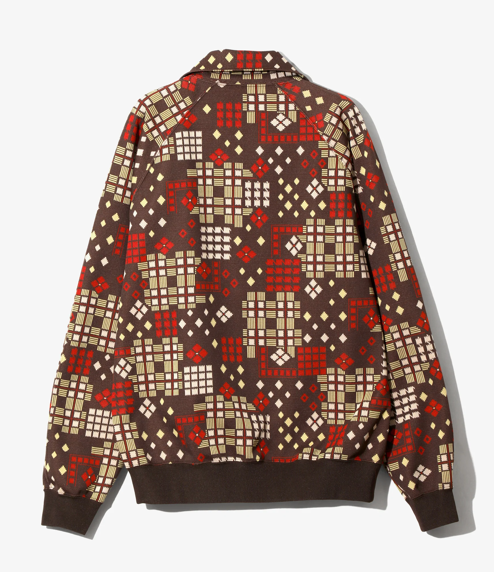 Track Jacket – Brown Jacquard - Image 6