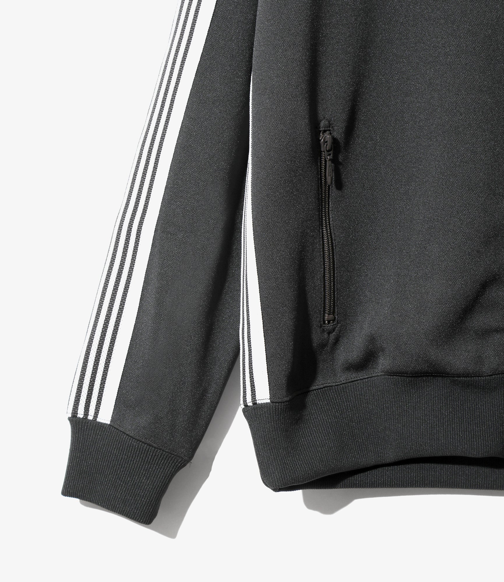 Track Jacket – Charcoal Poly Smooth - Image 3