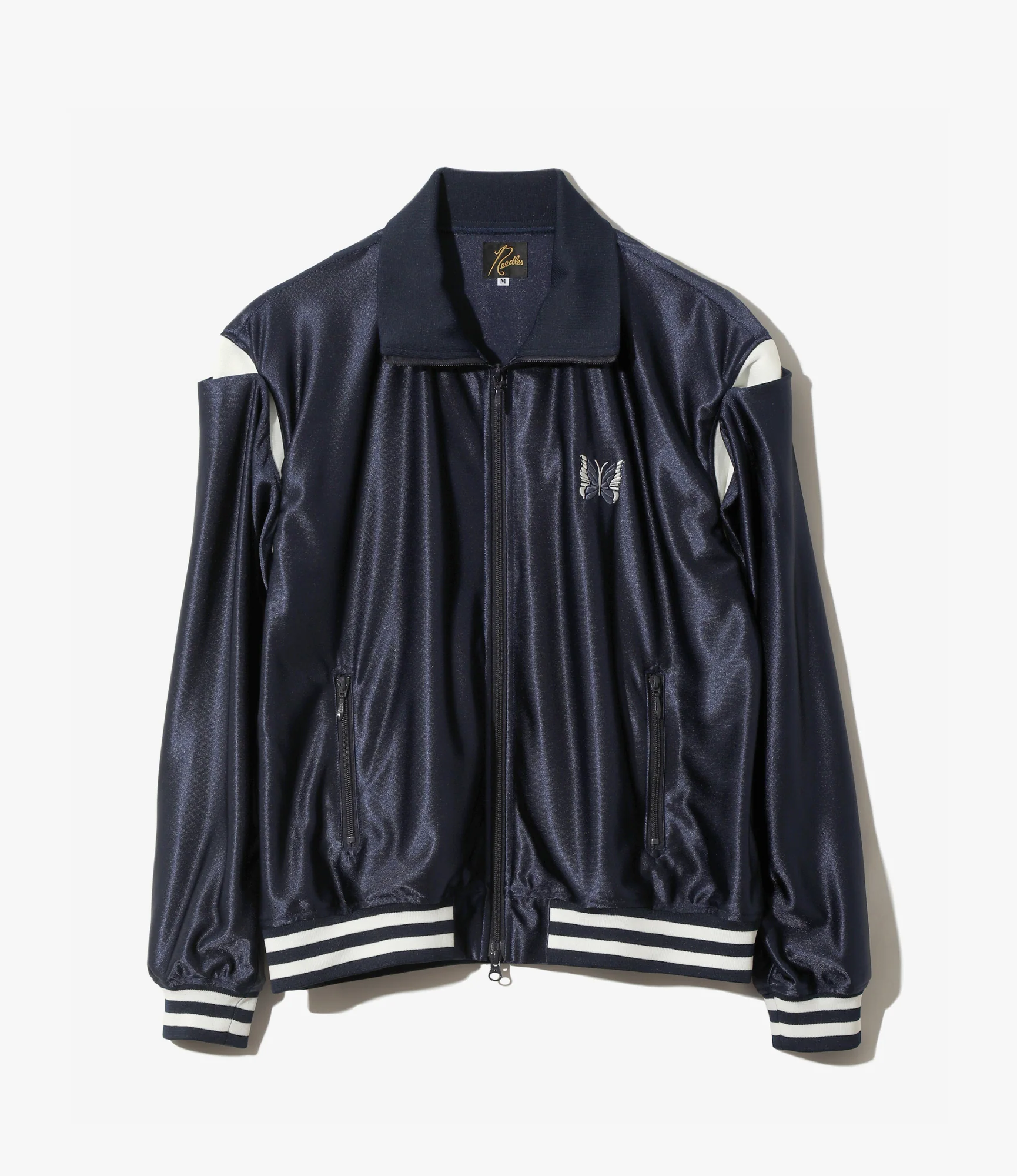Track Jacket – Navy Tricot Sateen