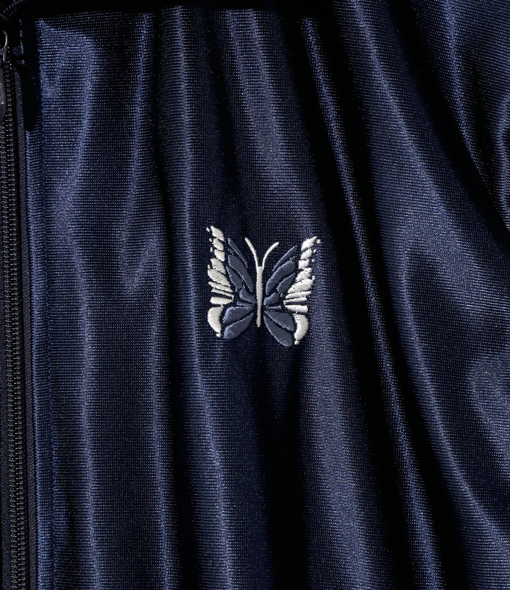 Track Jacket – Navy Tricot Sateen - Image 2