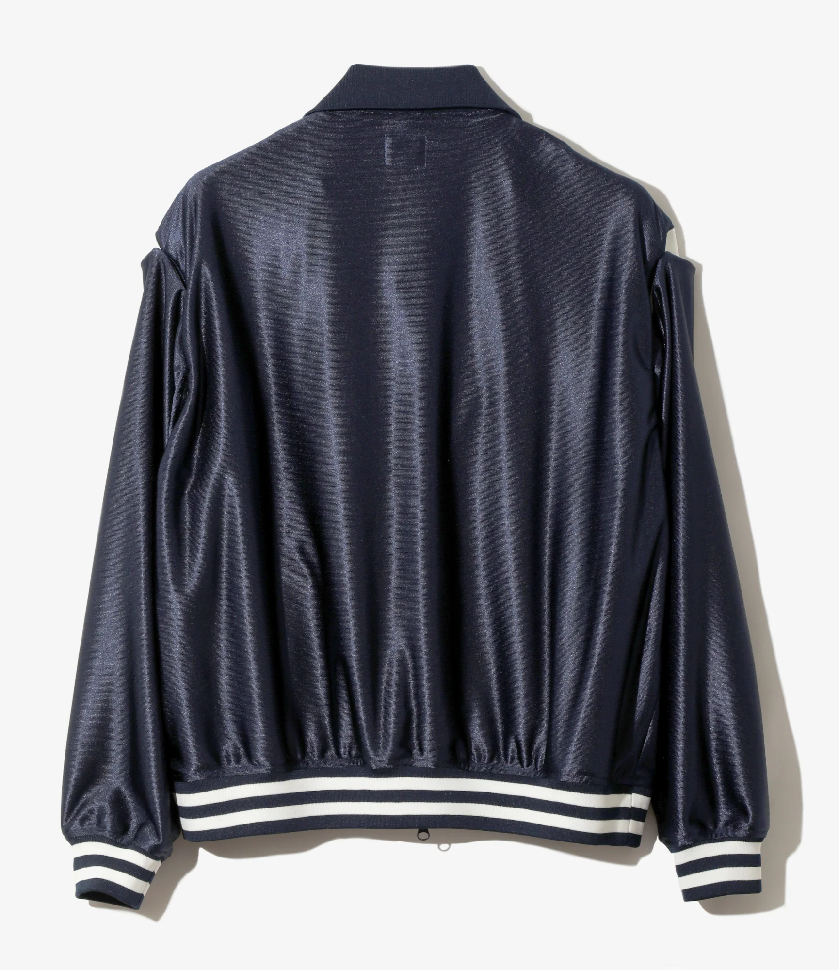 Track Jacket – Navy Tricot Sateen - Image 5