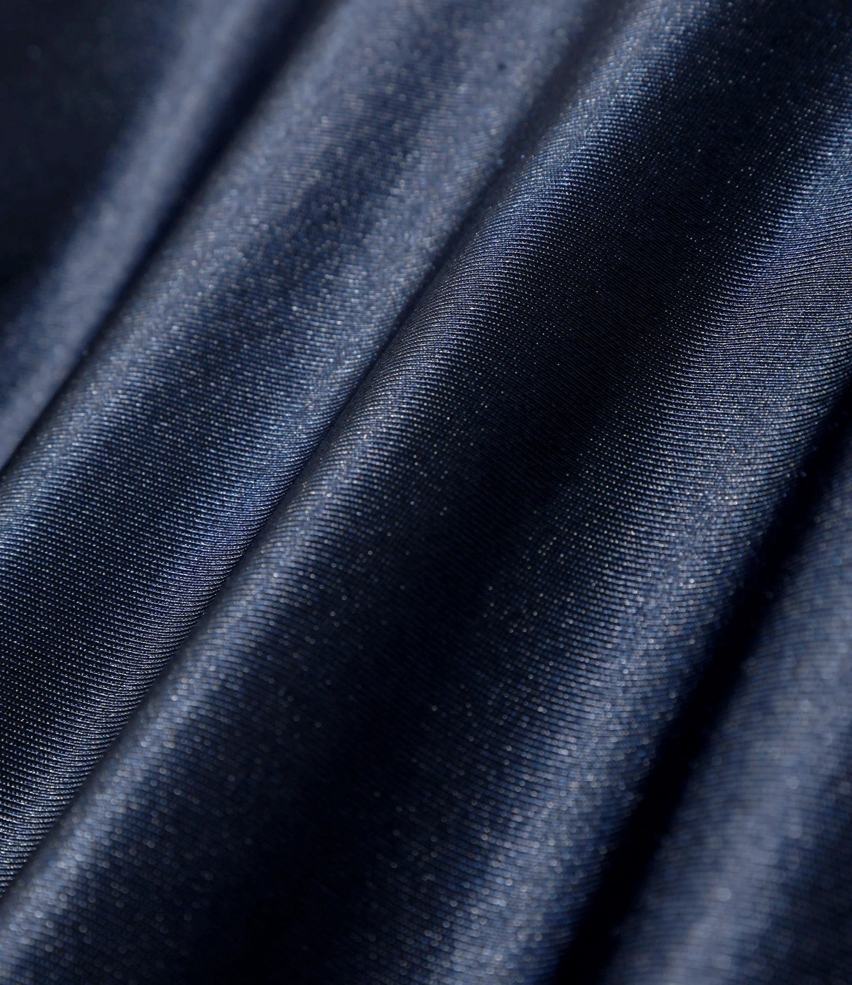 Track Jacket – Navy Tricot Sateen - Image 6