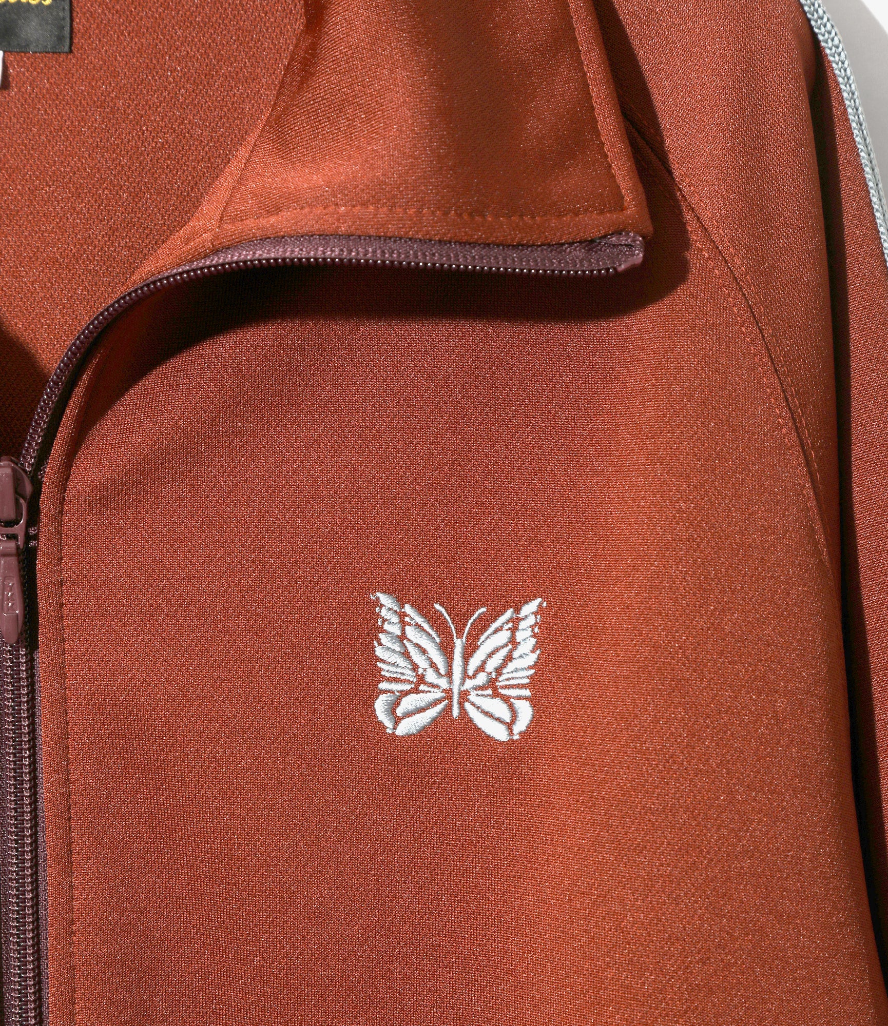 Track Jacket – Rust Poly Smooth - Image 2