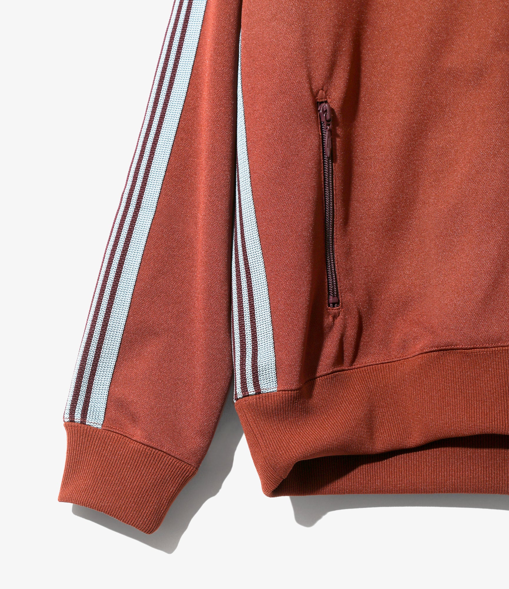 Track Jacket – Rust Poly Smooth - Image 3