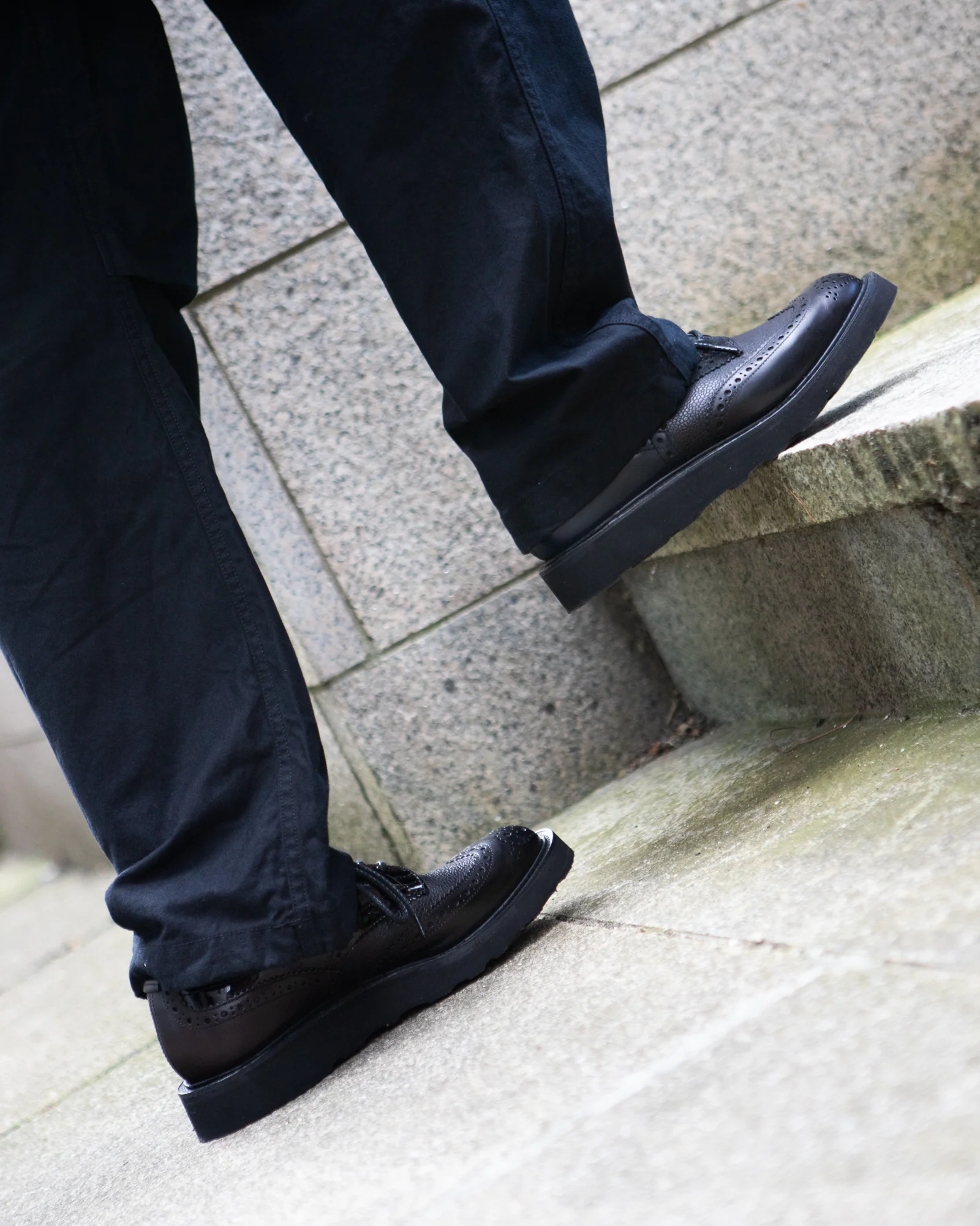 Multi-Tone Derby – Black Leather - Image 10