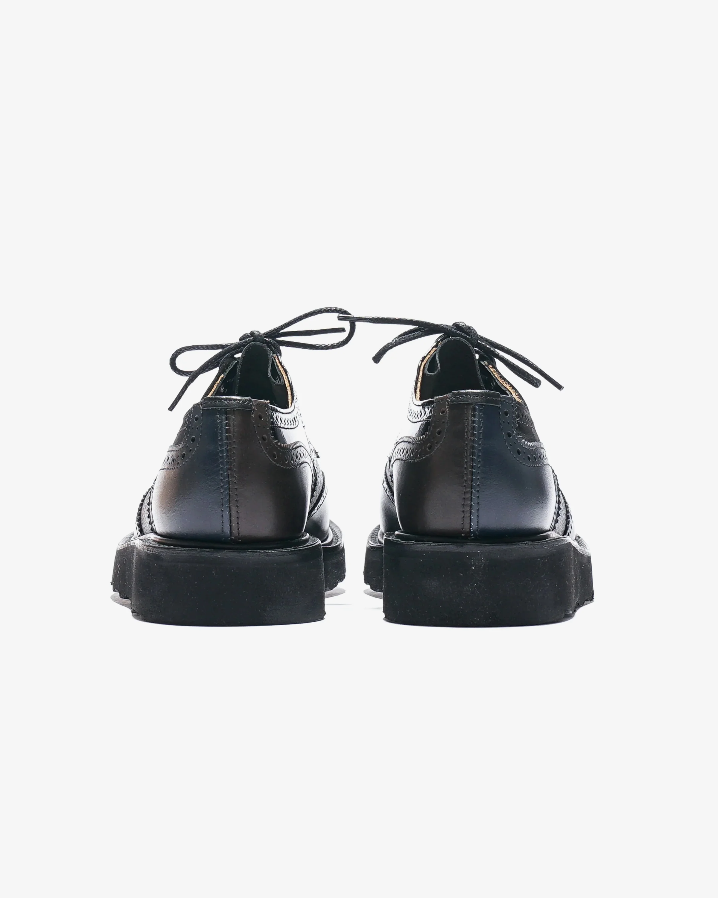 Multi-Tone Derby – Black Leather - Image 6