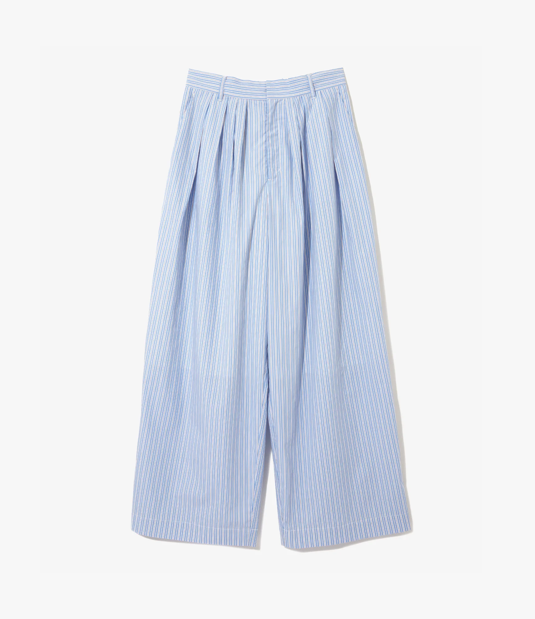 Tucked Balloon Pant – Blue Stripe