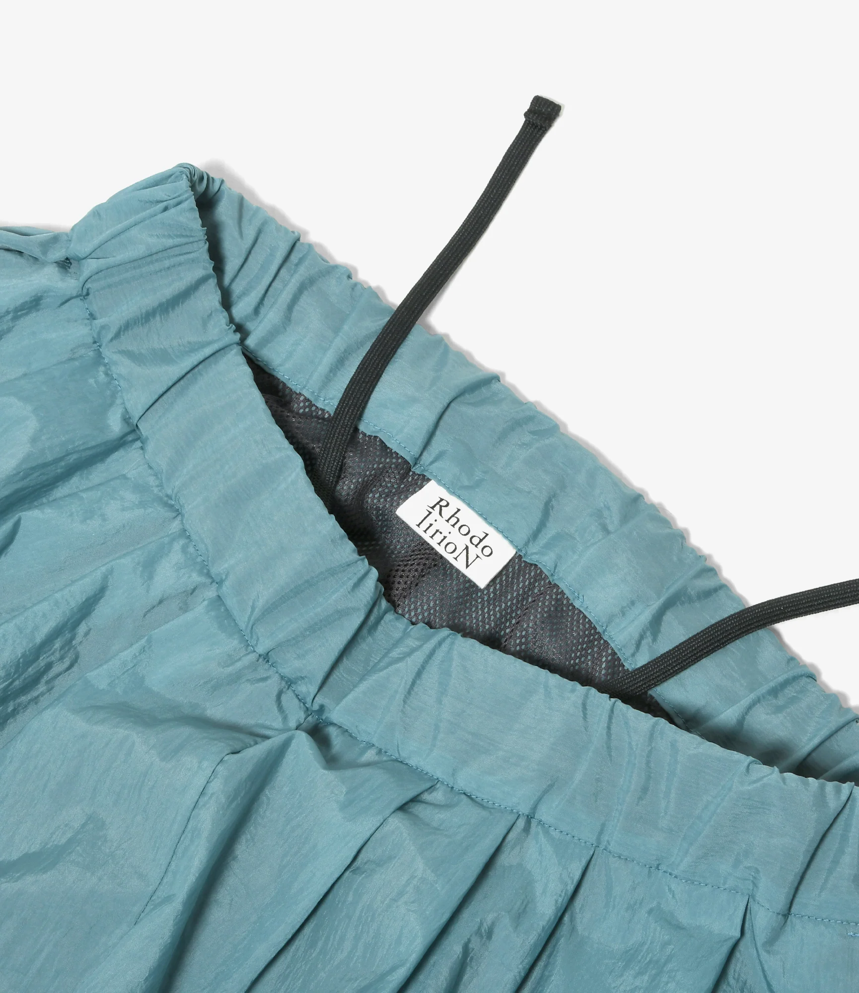 Tucked Wide Track Pant – Charcoal Nylon - Image 2