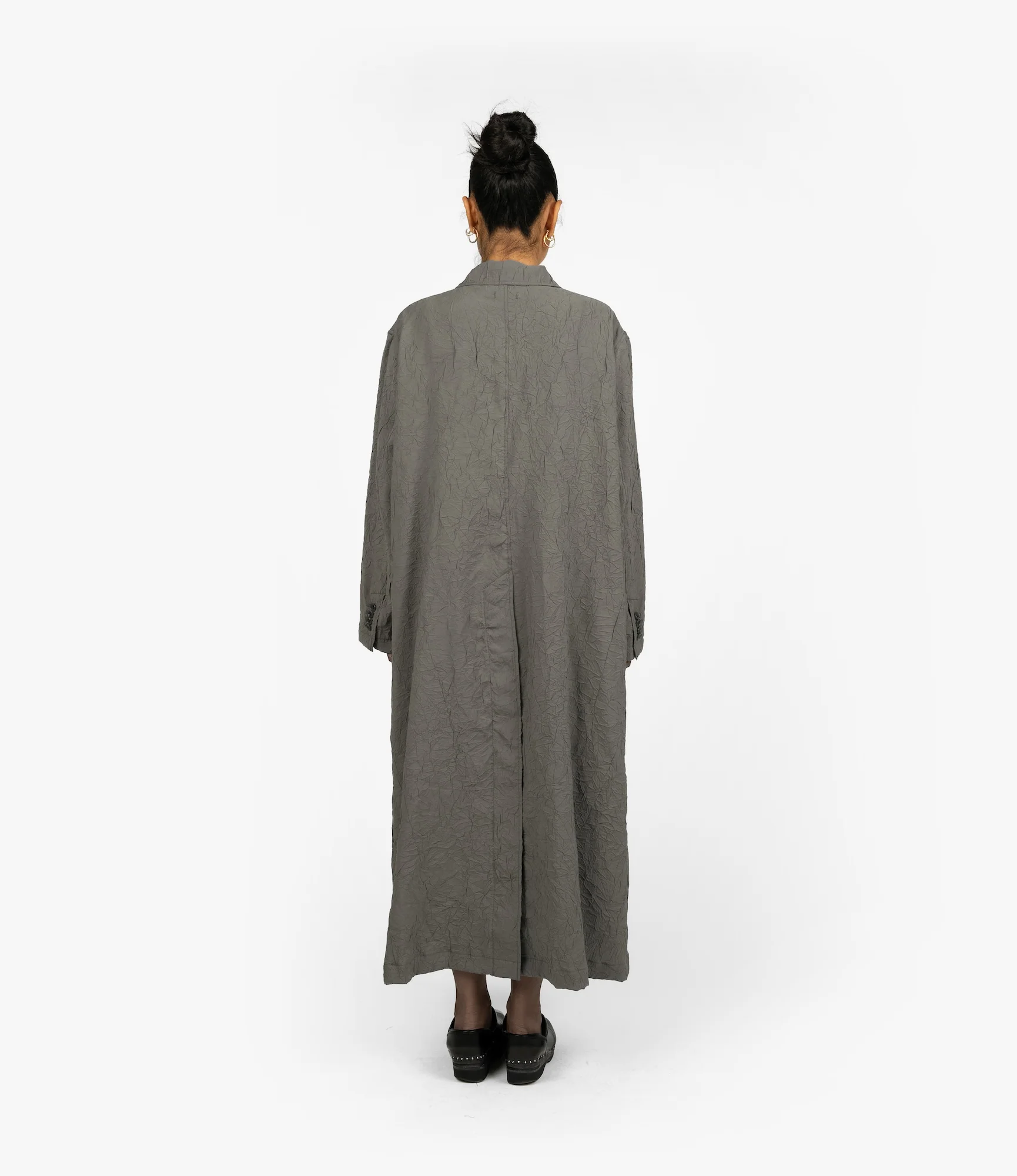 Tux Dress – Grey Crushed Modal - Image 6