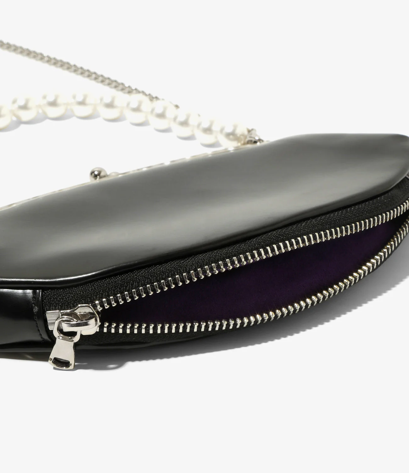 Two-Way Gamaguchi Bag – Black - Image 6