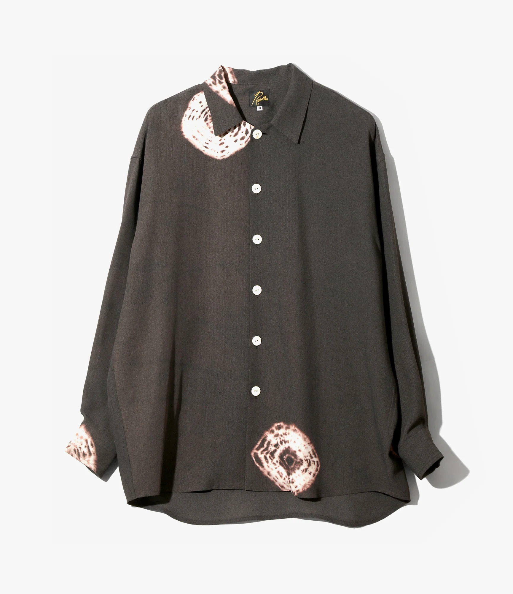 Uncon Shirt – Brown Tie-Dye Crepe