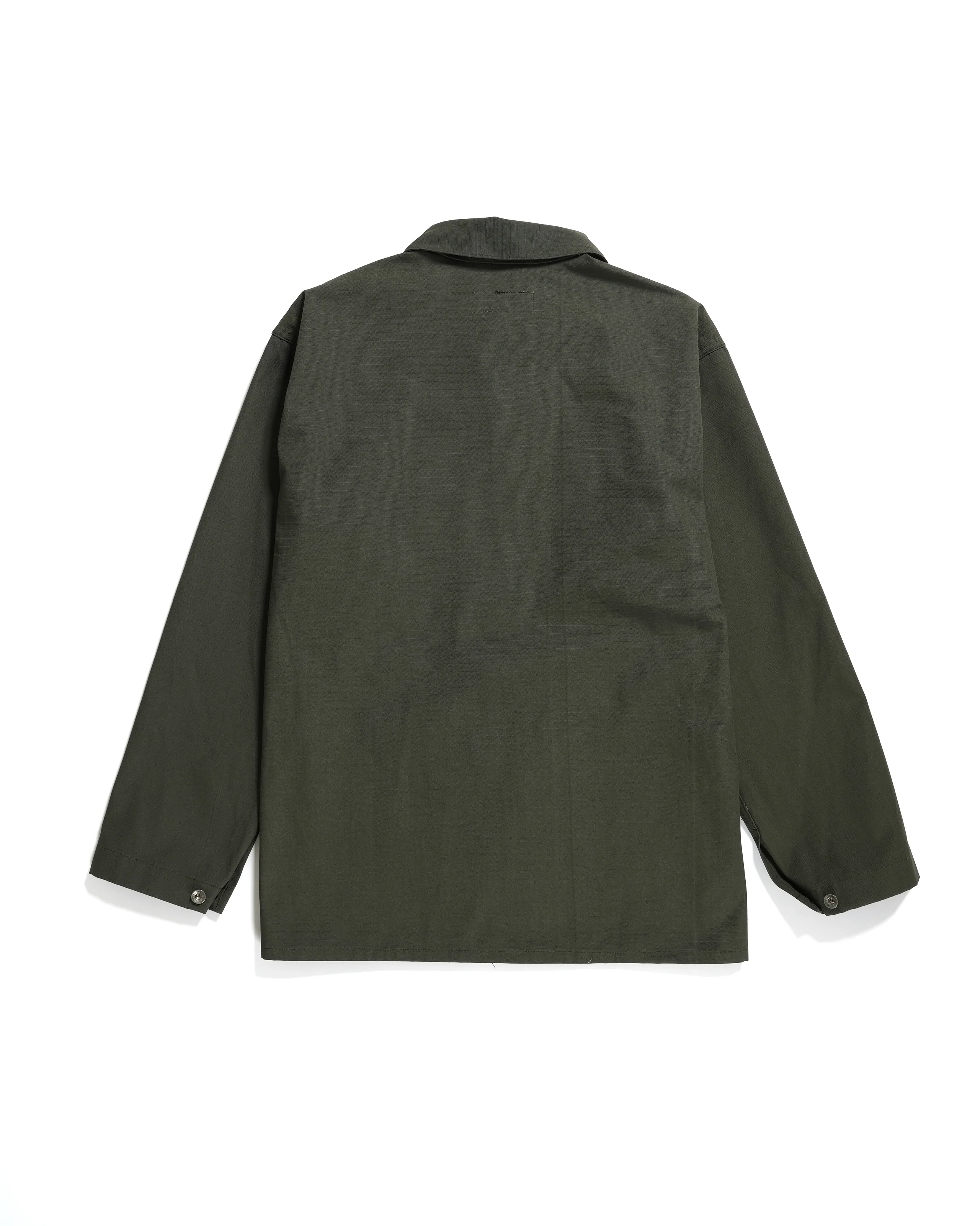 Utility Jacket - Olive Heavy Ripstop Cotton - Image 3