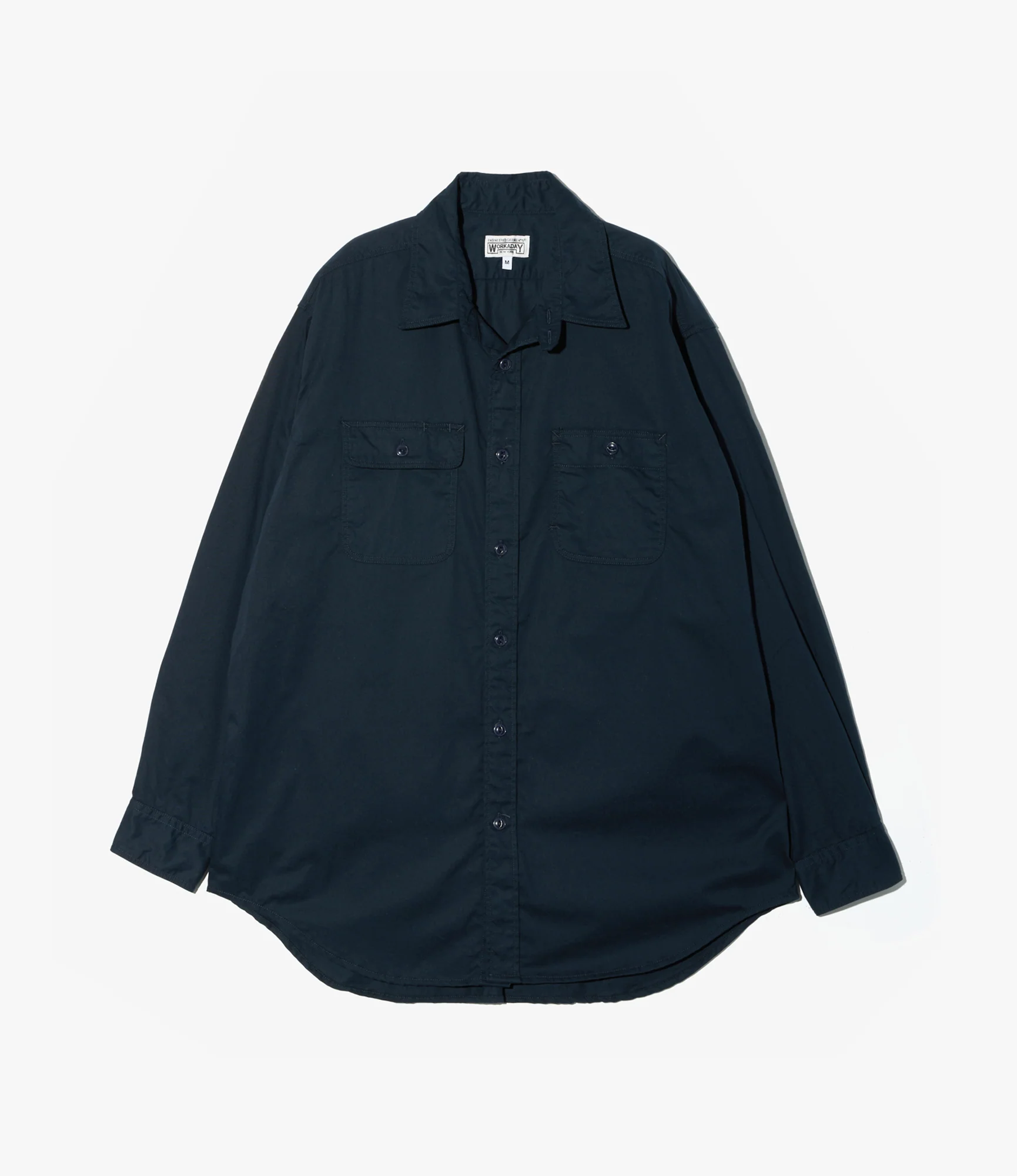 Utility Shirt – Navy Sanded Micro Twill