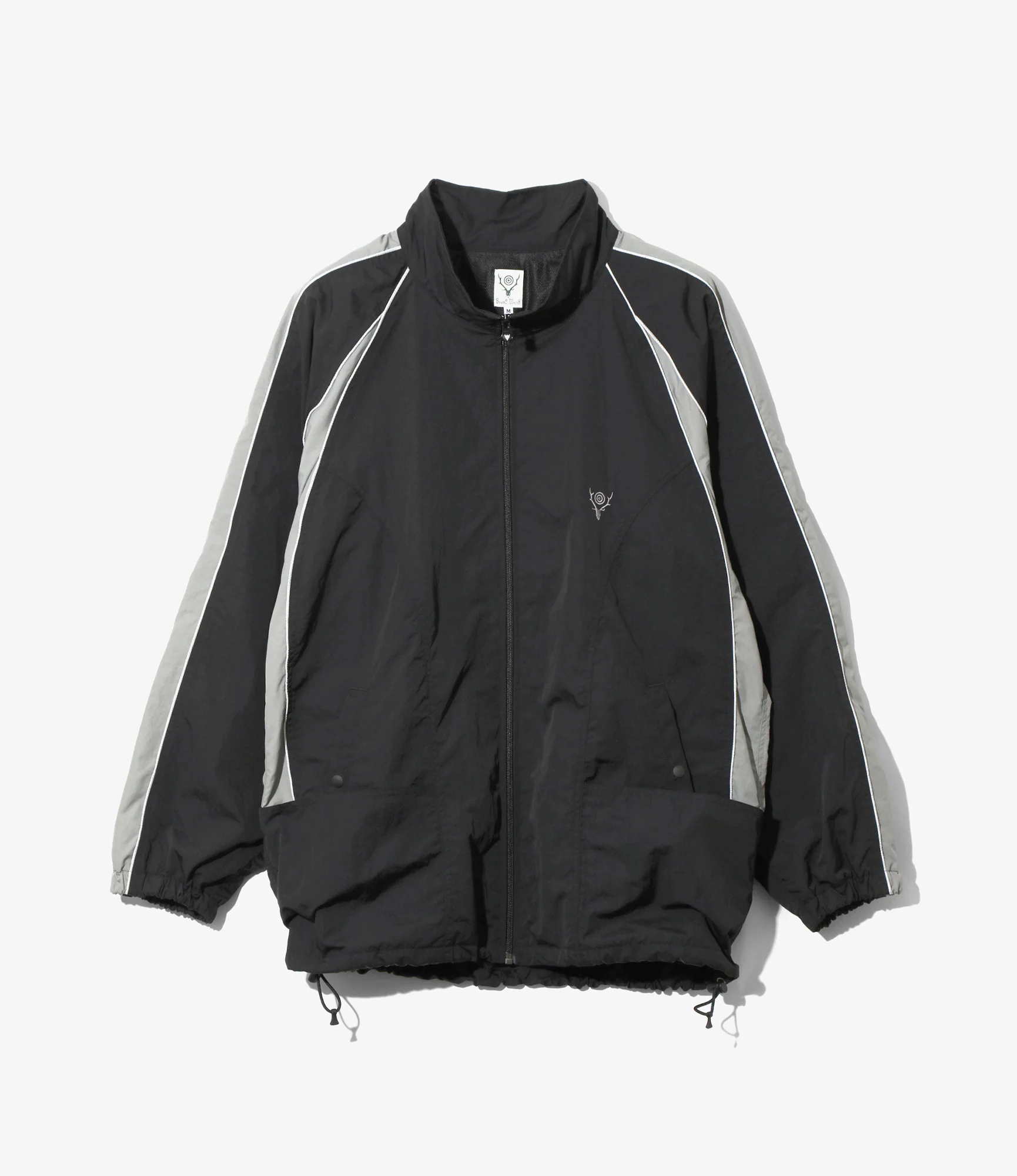 Warm Up Jacket – Black Nylon Tussah