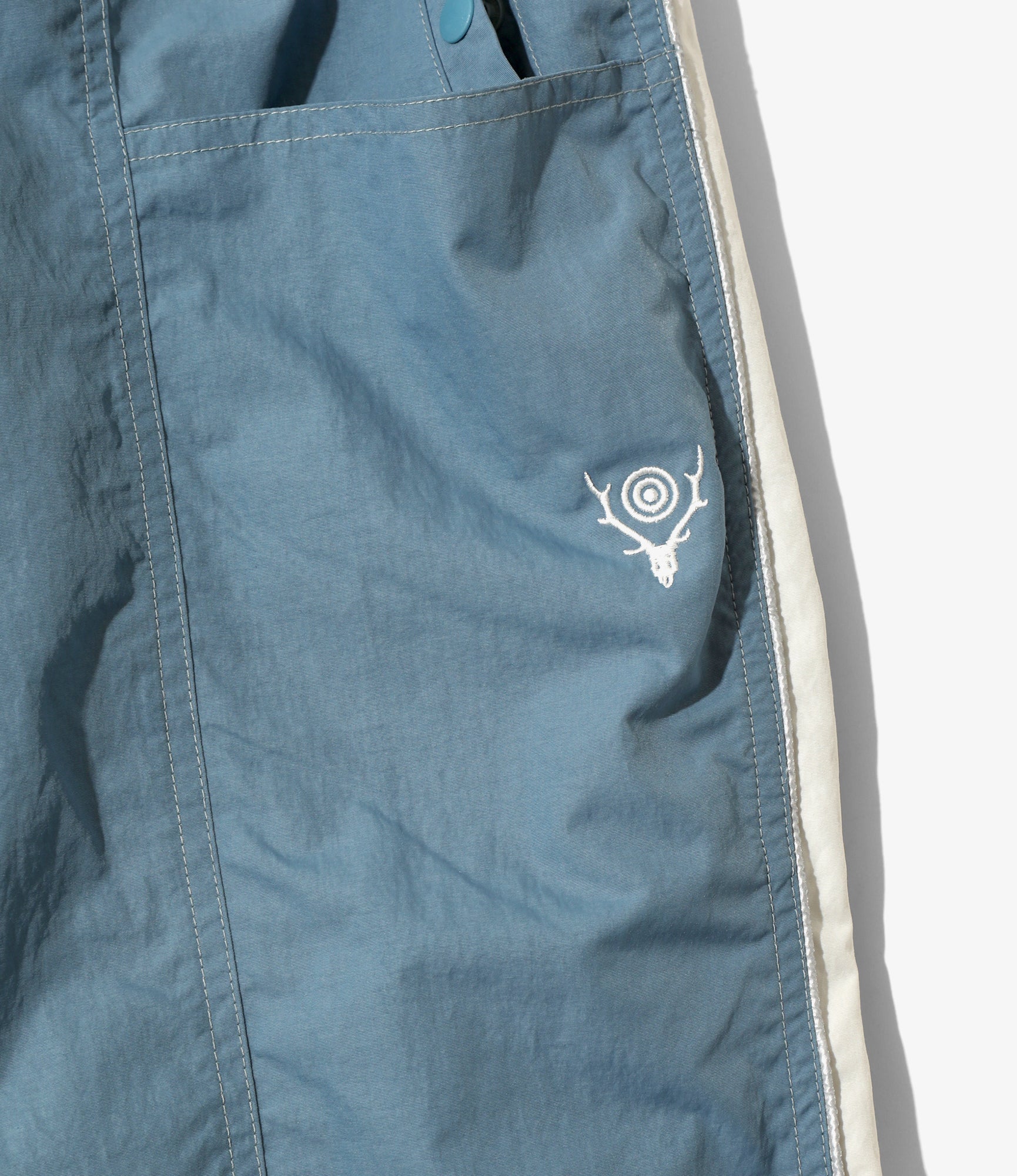 Warm Up Pant – Blue Nylon Tussah - Image 2