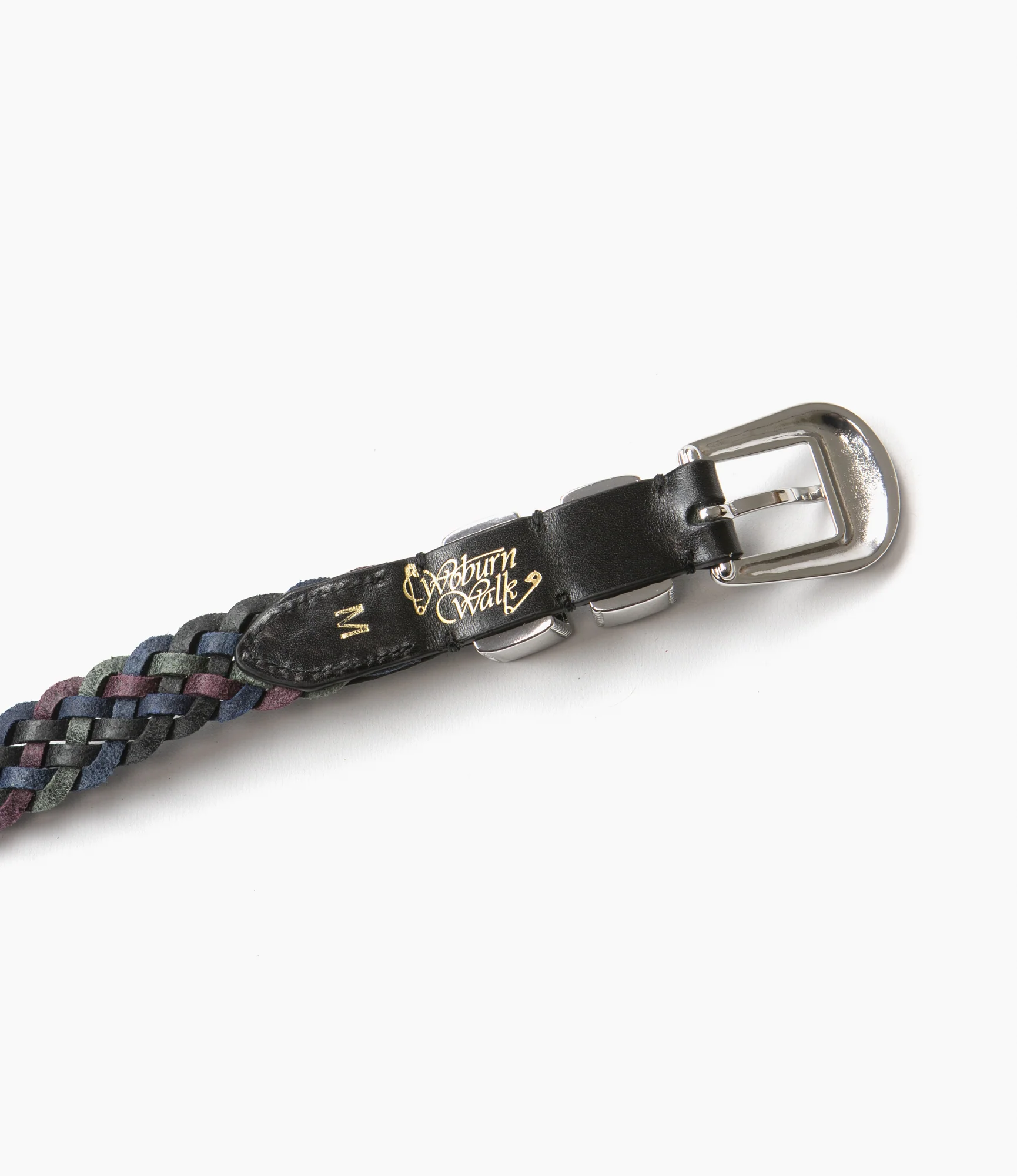 Wing Tip 5-Ply Braided Belt – Dark Multi Leather - Image 4