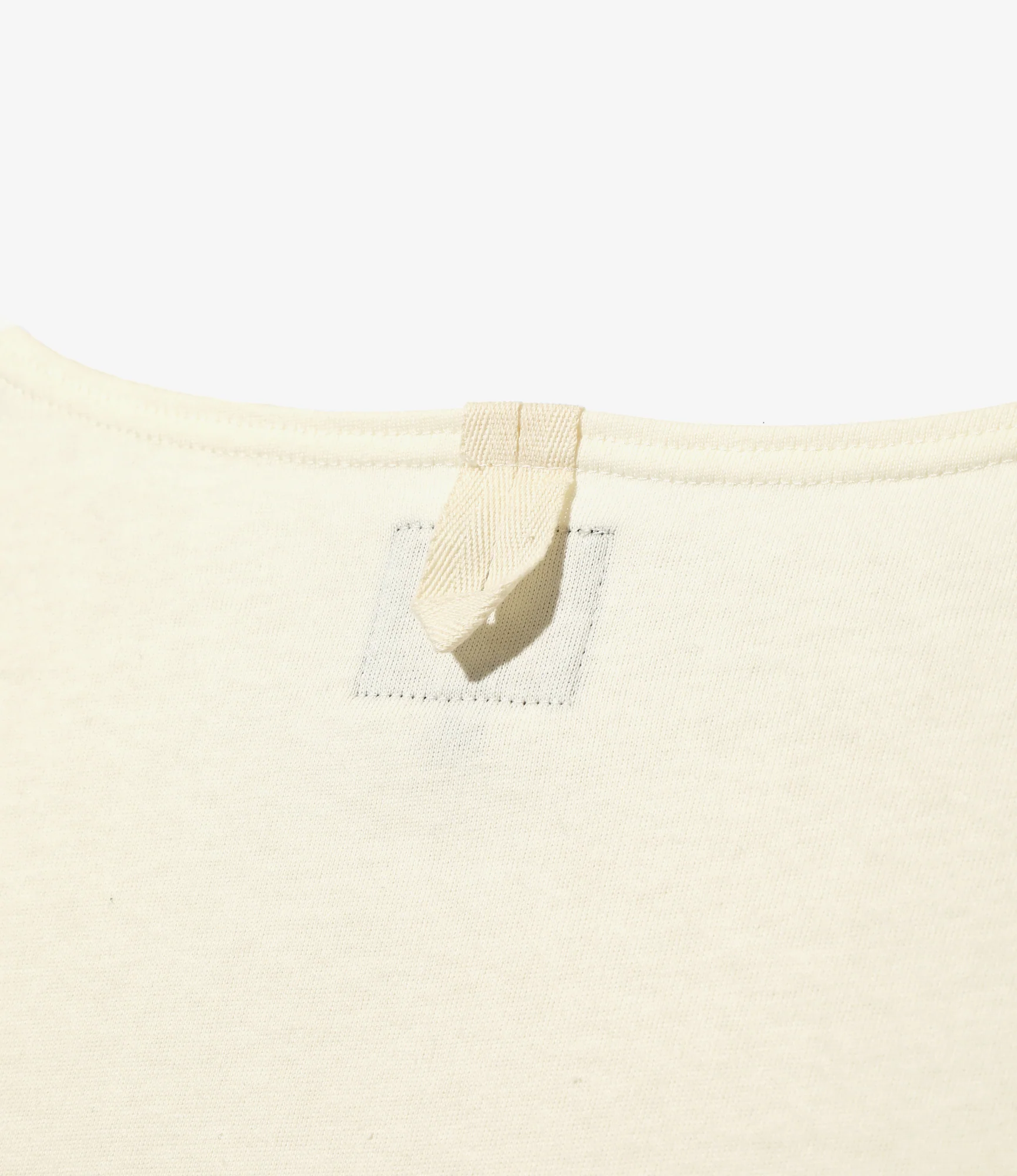Fisherman Boat Neck Snap Shoulder Shirt – Off White - Image 6