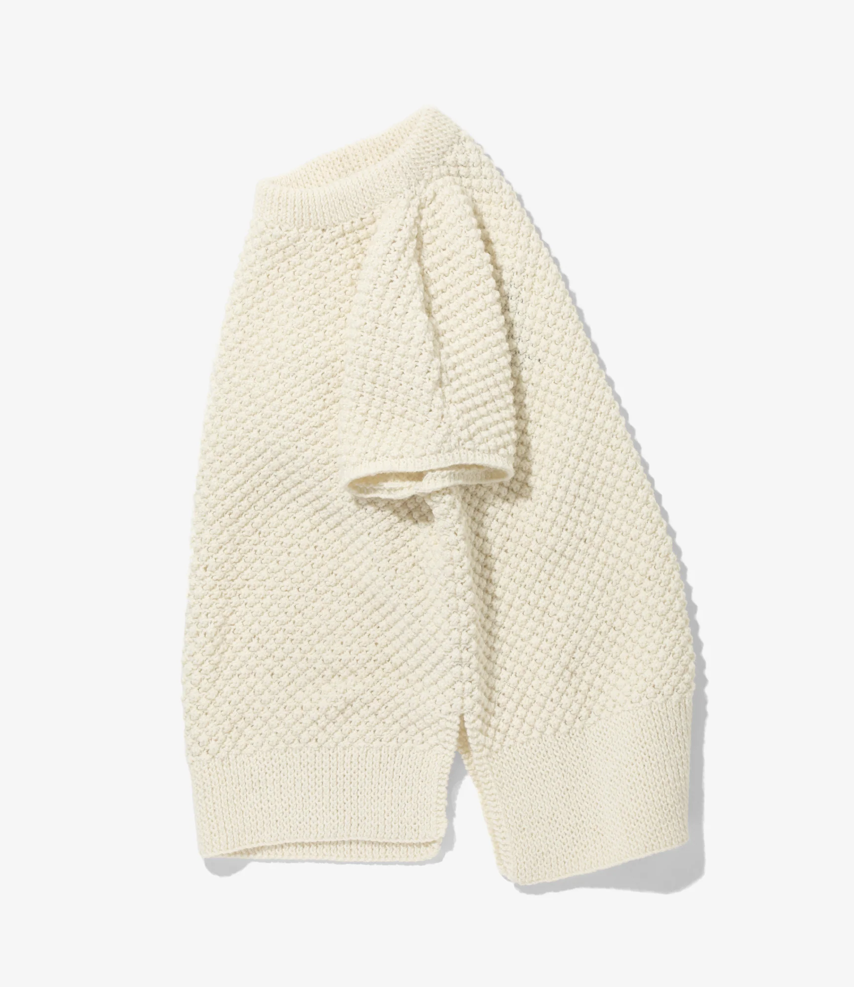 Mock Neck Popcorn Tunic – Natural - Image 5