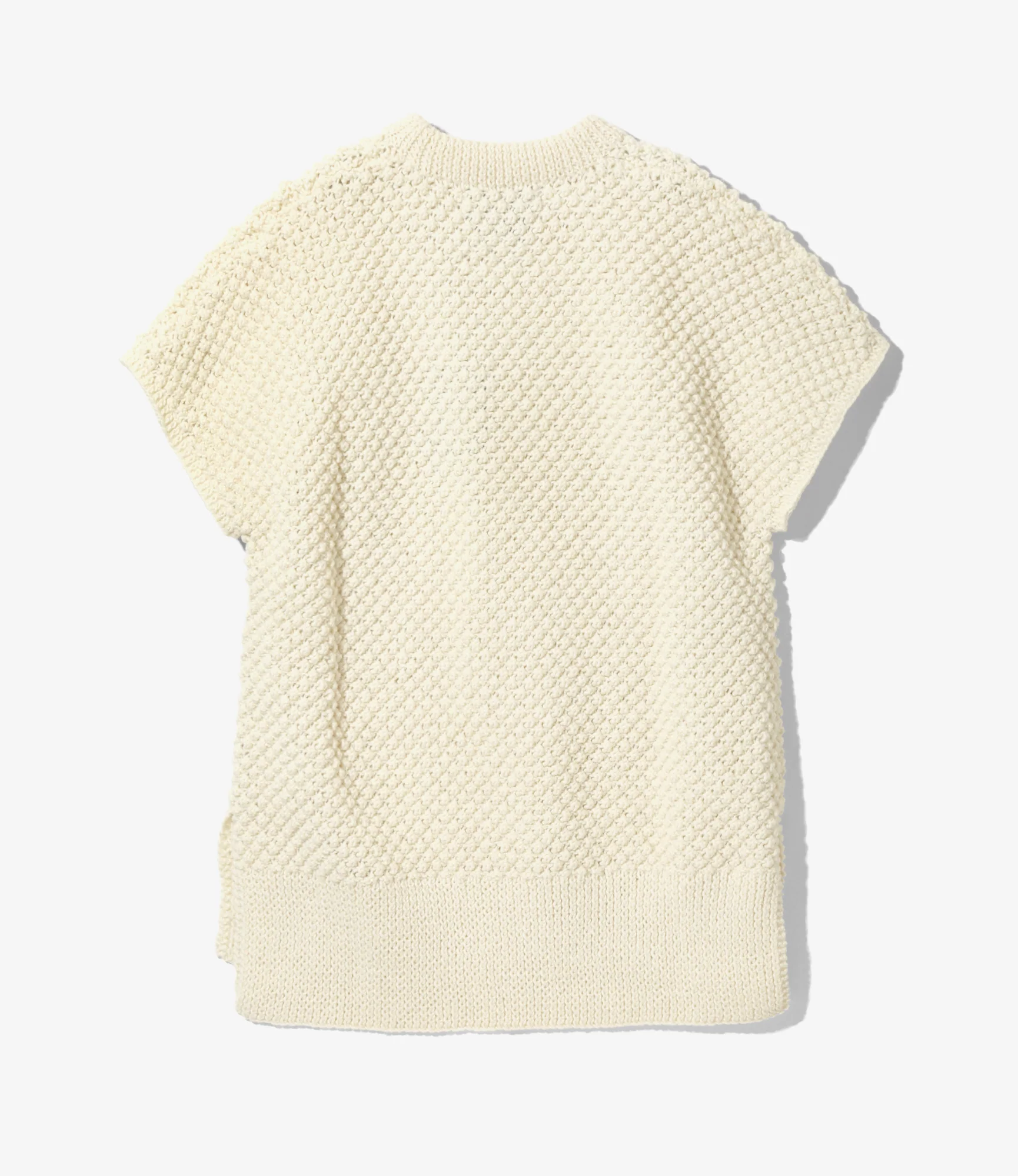 Mock Neck Popcorn Tunic – Natural - Image 6
