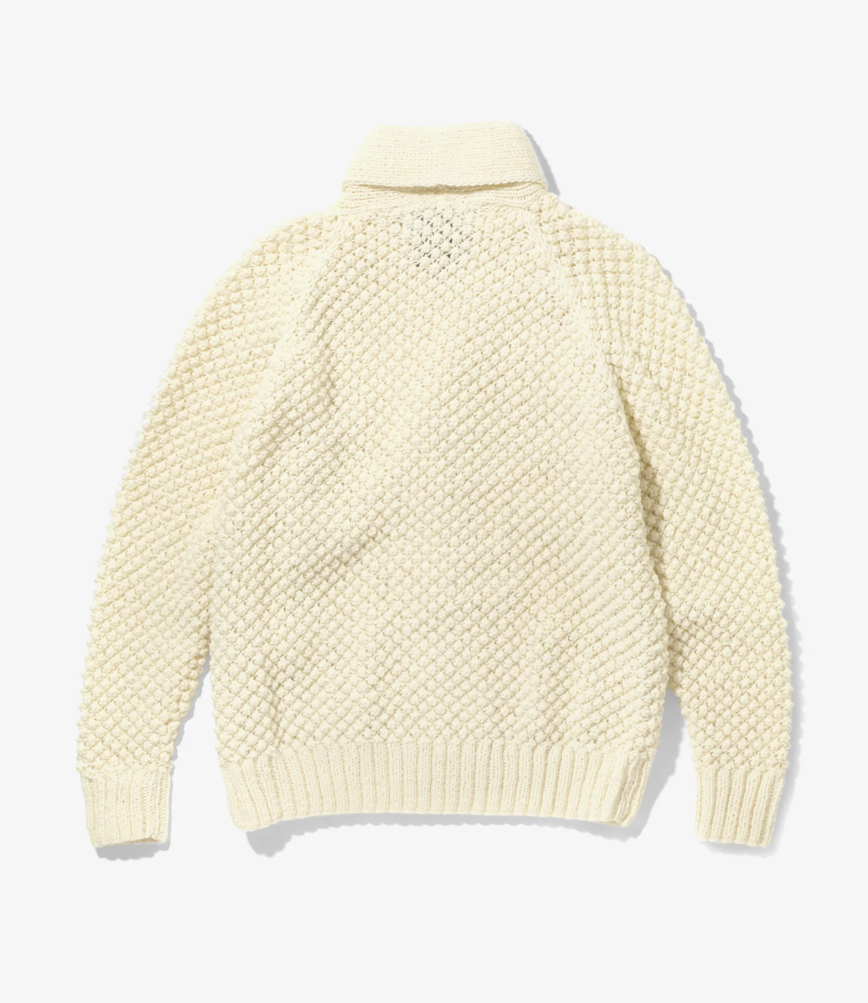 Shawl Collar Popcorn Jacket – Natural - Image 5