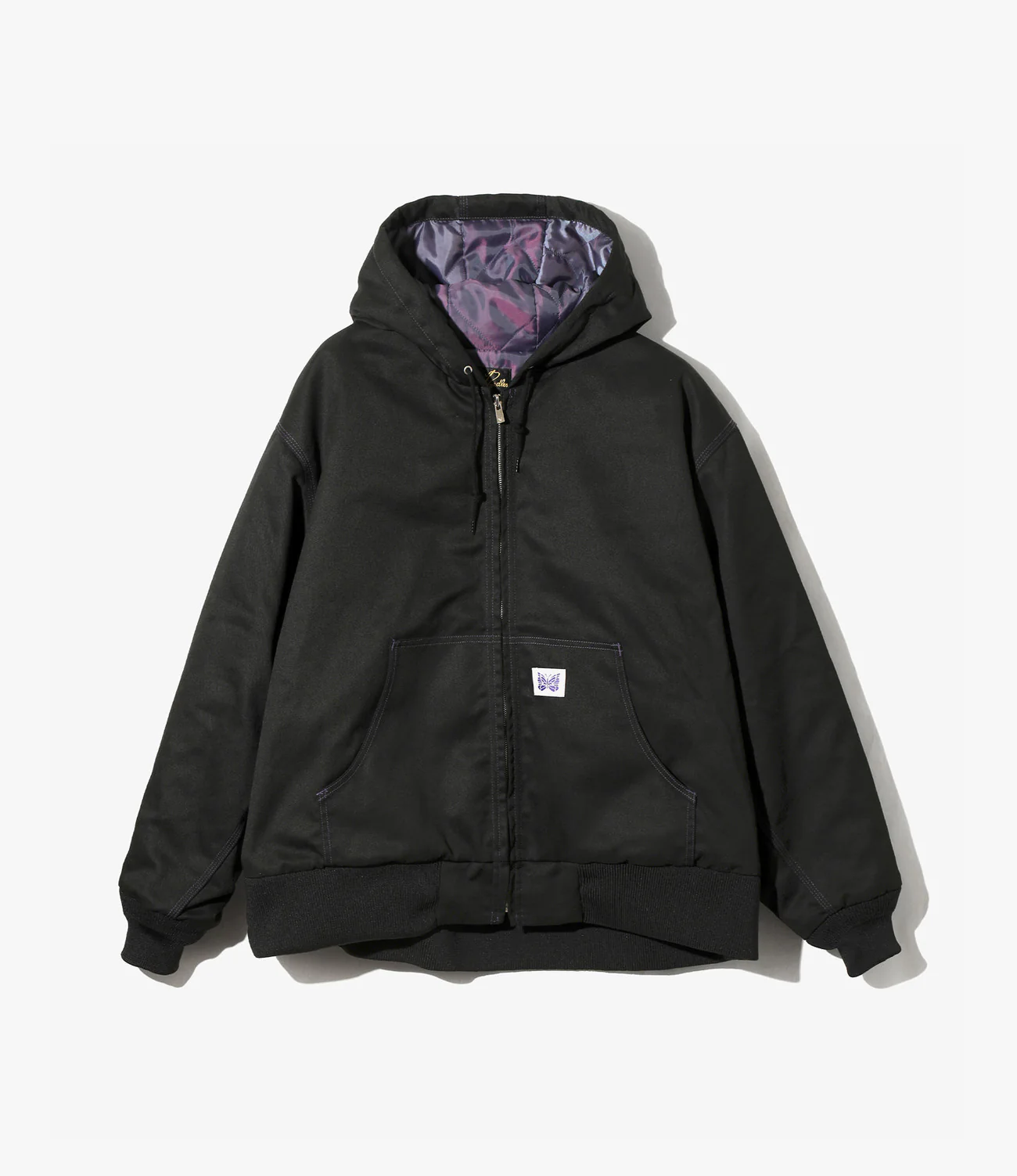 Zipped Work Hoodie – Black Twill