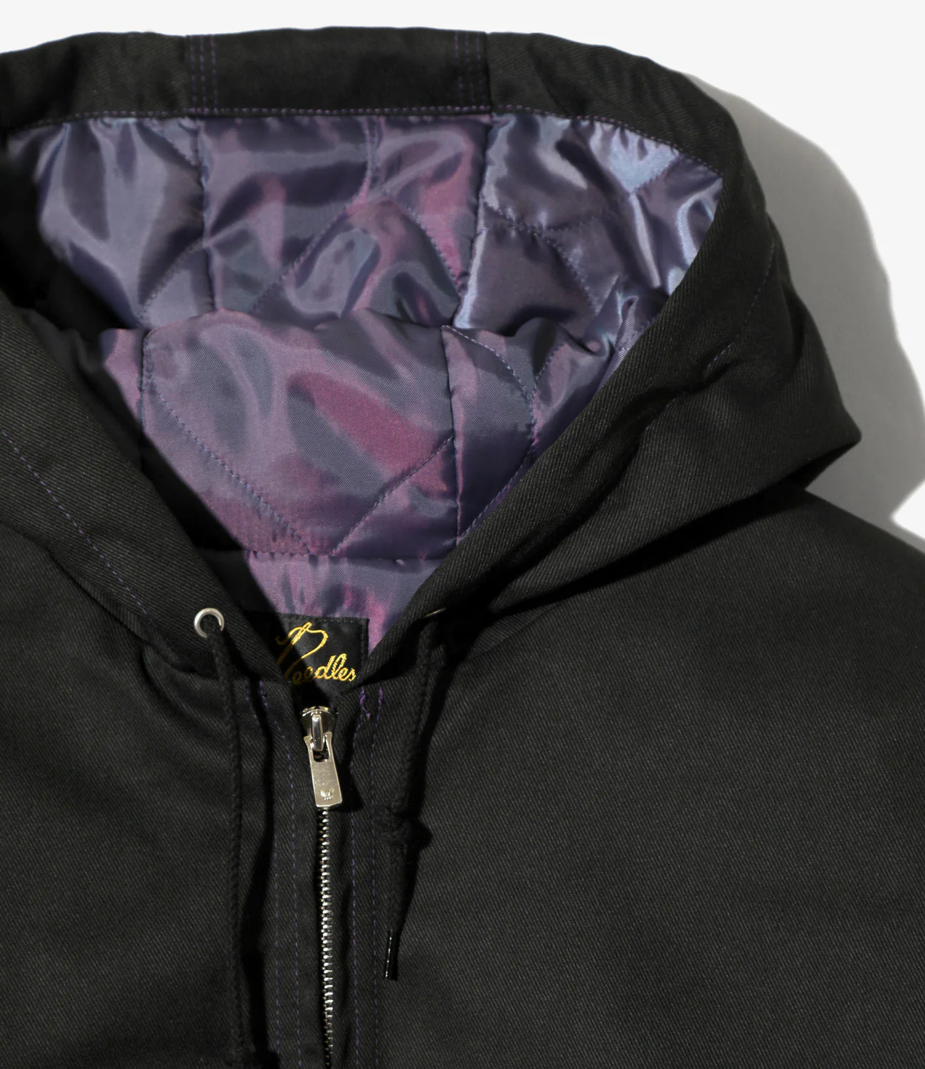 Zipped Work Hoodie – Black Twill - Image 2