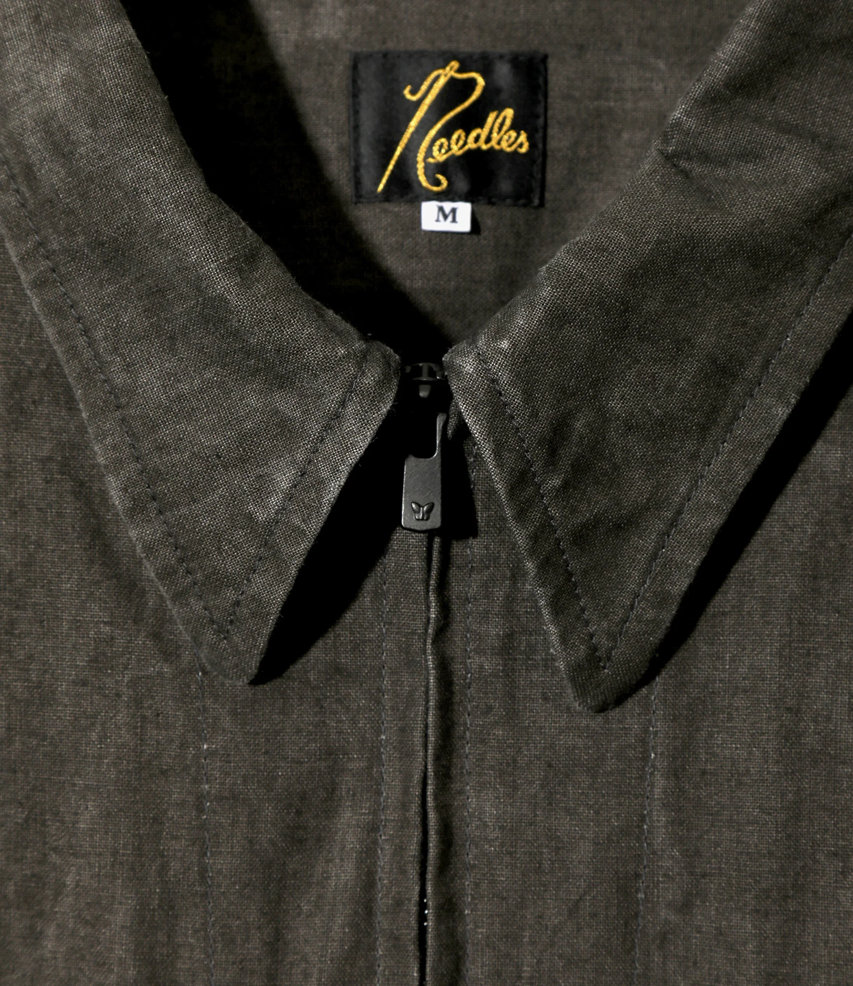 Zipped Work Jacket – Black Sumi-Dyed Canvas - Image 3